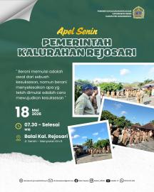 Apel Pamong Kalurahan Rejosari, Senin, 18 Mei 2026
